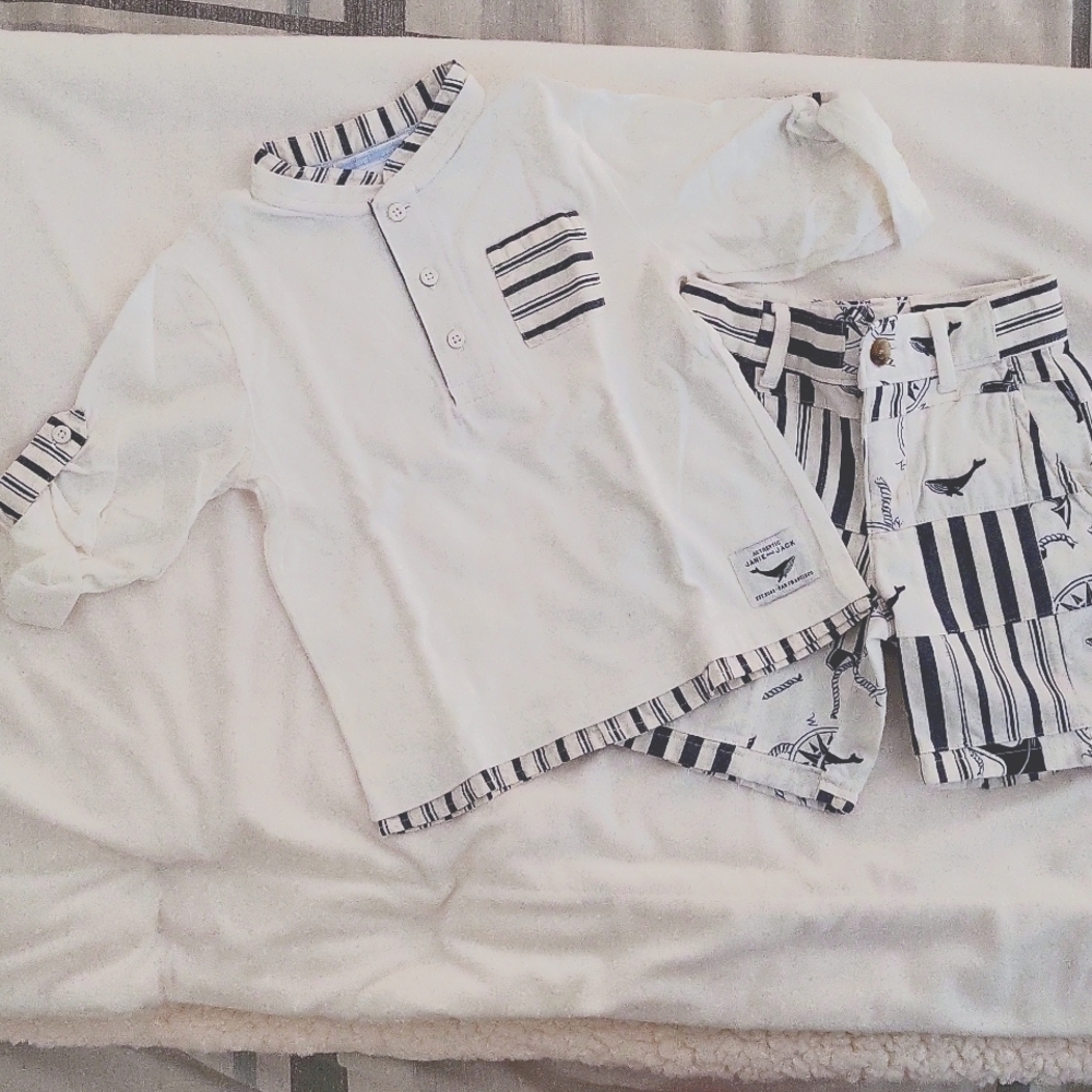 Janie and Jack boys toddler outfit summer 2T